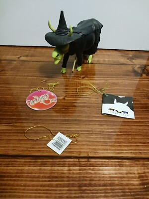 2002 Cow Parade Wizard of Oz Udderly Witched Cow No. 7245 w/ Box  Has Box Damage