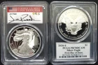 2020 S PROOF AMERICAN SILVER EAGLE PCGS PR70 DCAM FDI JIM PEED SIGNED