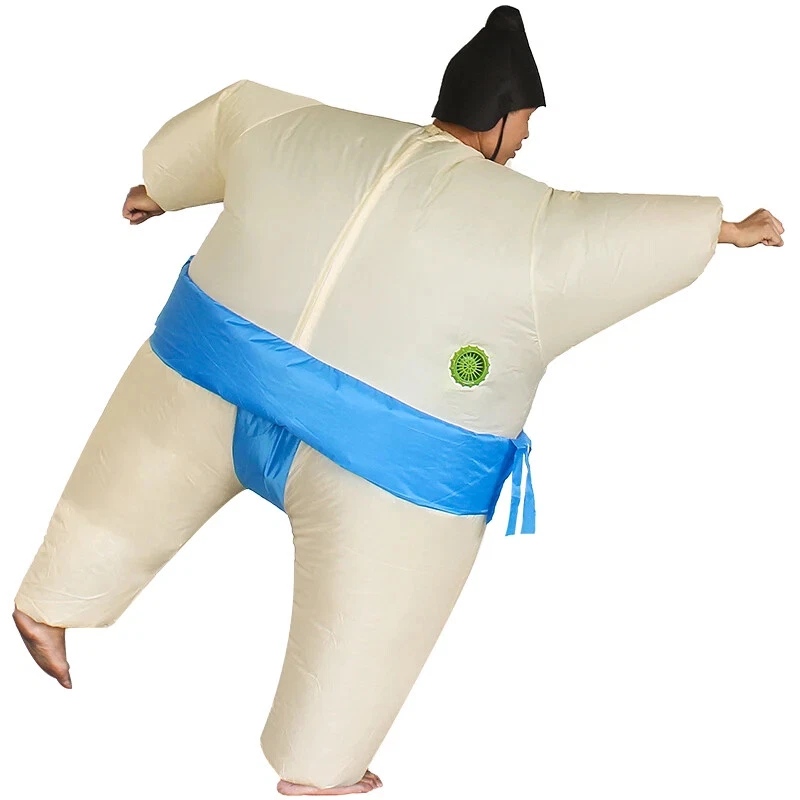 2024 Disfraz de Sumo Inflable Fiesta Juego Traje de Lucha Halloween Juegos con disfraces Niños Adultos Foto 3 de 4