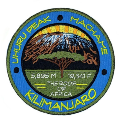 Mount Kilimanjaro Uhuru Peak Machame Tanzania Patch Iron-on Badge Africa Travel