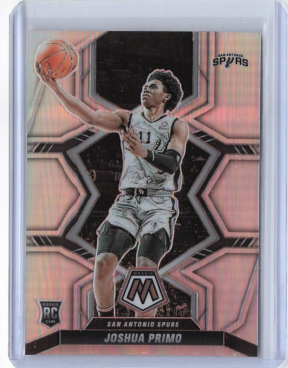 2021-22 Panini Mosaic #204 Joshua Primo Silver RC Rookie