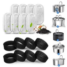 Cat Water Fountain Filters for 108/3.2L 67oz/2L Stainless Steel Cat Fountain...