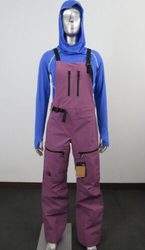 Womens The North Face Ceptor 3L Waterproof Shell Ski Snowboard Bibs Pant Purple - 第 1/13 張圖片