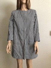 Women's NWT Charter Club Black White Grid-Print Snap-Button Jacket Size 8