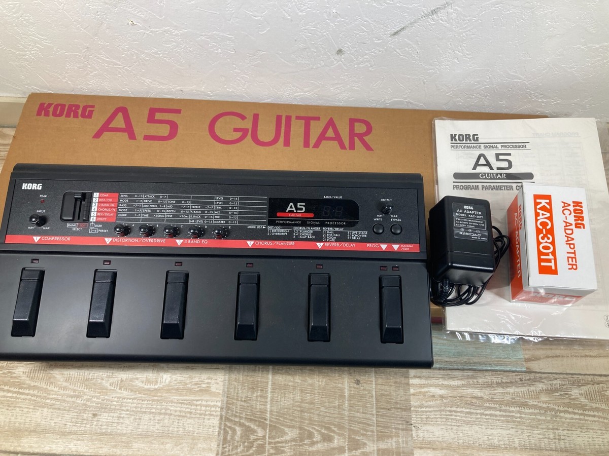 Tested KORG A5 GUITAR PERFORMANCE SIGNAL PROCESSOR Multi Effector