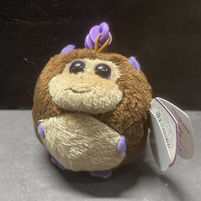 Ty Beanie Ballz Bananas Monkey Key Clip Stuffed Animal 2  NWT