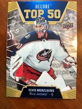 19-20 UD Allure Hockey Rookie Top 50 Elvis Merzlikins
