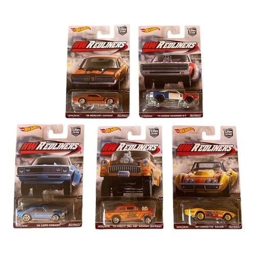 Hot Wheels 2016 Car Culture HW Redliners Set Of 5