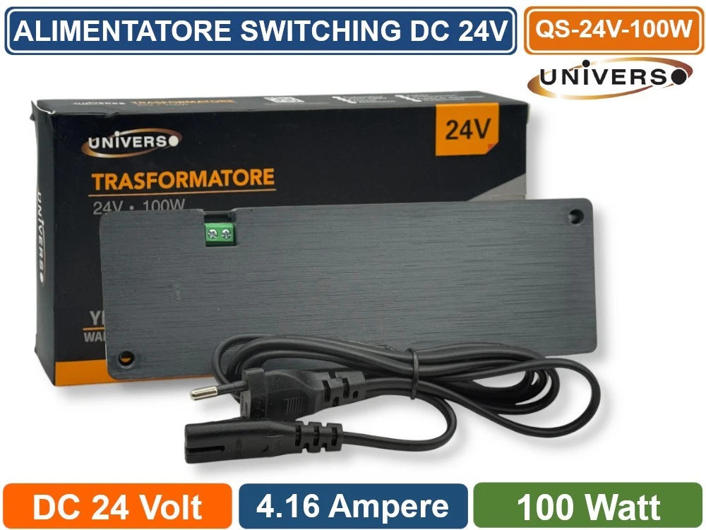 Alimentatore Switching AC 100-240V A DC 36V 180W 5-6.5A, Convertitore Step-up Regolabile Con Dissipatori, Industriale