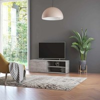 Tv-Schrank Betongrau 120X34X37 Cm Holzwerkstoff