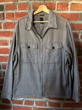 H M Men  s Zip Up Jacket With Houndstooth And Checkered Pattern  Breast Pockets