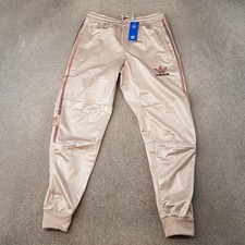 Adidas Tracksuit Bottoms Medium Beige Chile 20 Wonder Wet Look Originals Pants