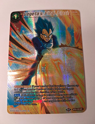 Bandai Dragon Ball Super TCG Vegeta's Final Flash BT9-133 IAR Foil Eng