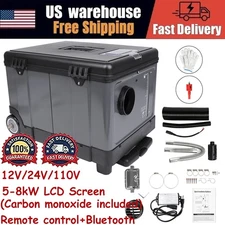 Air Heater 12V 24V 110V 5-8KW Toolbox Night Heater For Car w/ CO Monoxide