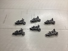 Craft/ Jewelry Making Metal Motorcycle Charms ( 6 Ct)