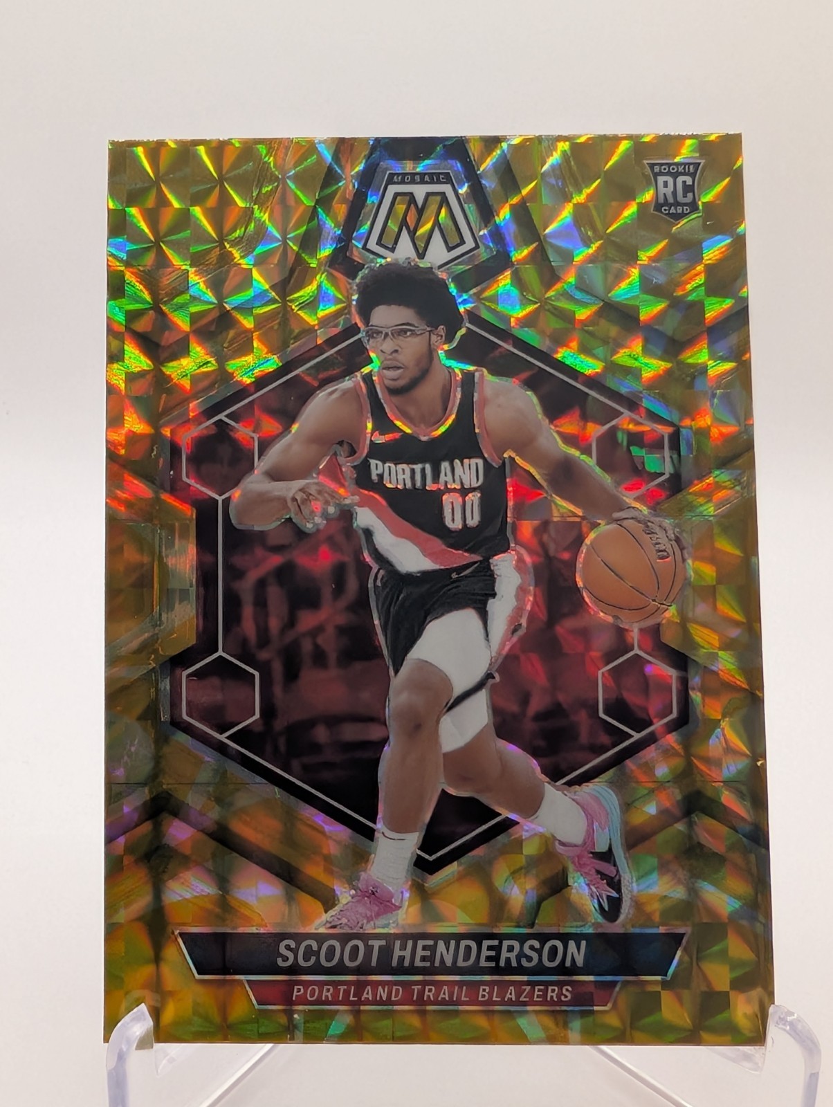 2023-24 Panini Mosaic - Rookies Scoot Henderson #216 Reactive Yellow (RC)