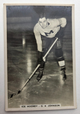 1935 Patterioux Sporting Events & Stars #89 G.A. Johnson - Ice Hockey (B)