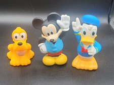 Disney Jr Mickey Mouse Bath Toy Set, Mickey Mouse, Donald Duck, and Pluto