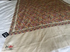 Surya Jamavar Shawl Throw Wool Bright Paisley Design 84" x 40" NWT Boho