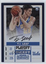 2017 Contenders Draft Picks RPS Variation C Playoff Ticket 1/15 TJ Leaf Auto mp7