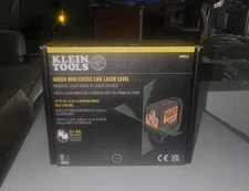 Klein Tools 93MCLG Self-Leveling Mini Green Cross Line Laser Level with Case