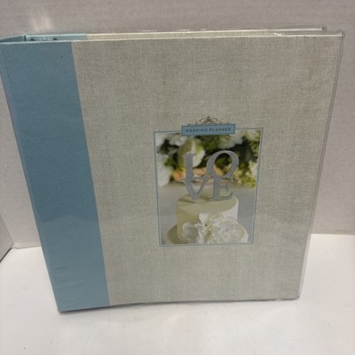 Gartner Studios Wedding Planner Organizer Book Light Blue 3 Ring Binder