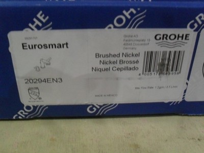 Grohe 20294EN3 Eurosmart Widespread bathroom lav faucet Brushed Nickel S3