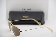 NEW CELINE CL 40083U 30H GOLD POLARIZED AUTHENTIC FRAMES SUNGLASSES 58-15