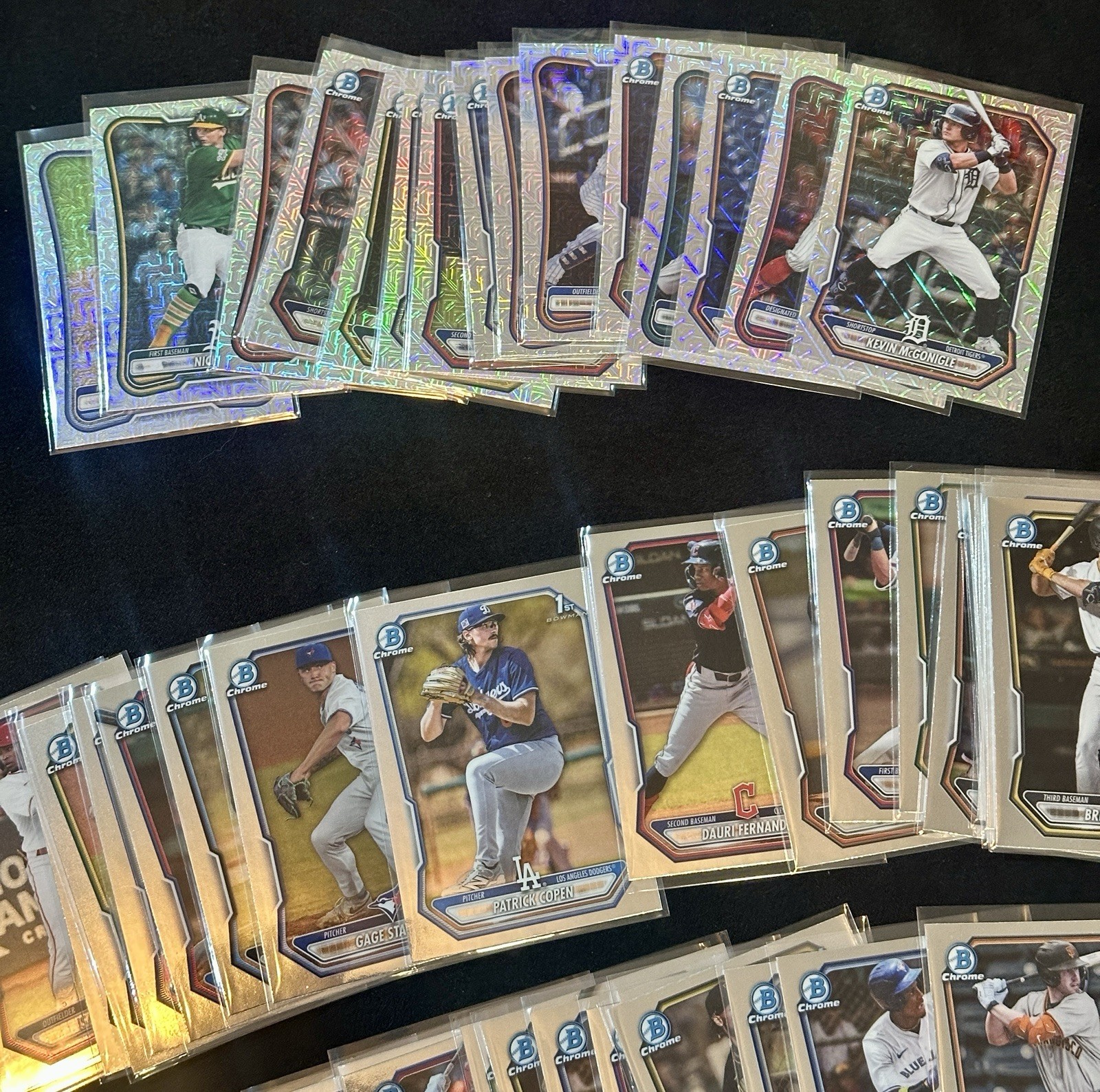 2026 Bowman Chrome & Mega 155 Card Lot - Numbered/Auto/Lazers/Red RC Redemptions view 12