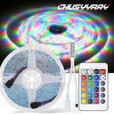 Waterproof 5M 16.4ft 300 LED RGB 3528 SMD Strip Light Flexible 12V+Remote