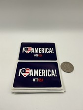 Turning Point USA TPUSA Stickers 2 Pack I Love America