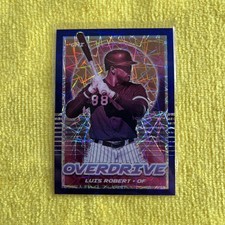 2021 Panini Chronicles - Overdrive Luis Robert #15 Purple Velocity
