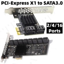 PCIe Expansion Card 6Gbps SATA 3.0 to PCI-e 1X 4X 8X 16X PCI Express Adapter