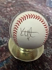 Kenny Lofton Signed American League Baseball In Protective Case