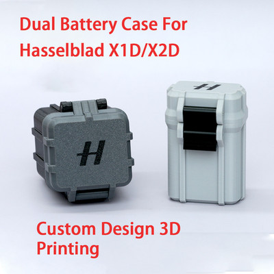 Hasselblad Dual Battery Case Custom Design 3D printing For Hasselblad X1D X2D