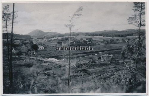 Orig. Foto Panorama zerstörtes NEUNHOFFEN Dambach Maginotlinie Frankreich 1940