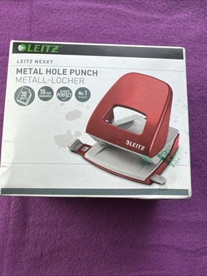 Leitz 50080025 Burolocher NeXXt Metall 30 Blatt - Rot Neu
