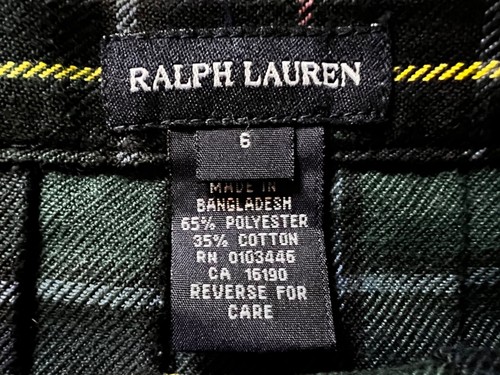 Polo Ralph Lauren Girl's Multicolor Plaid Skirt, with 2 Buckle Closure, Size 6 - Picture 7 of 10