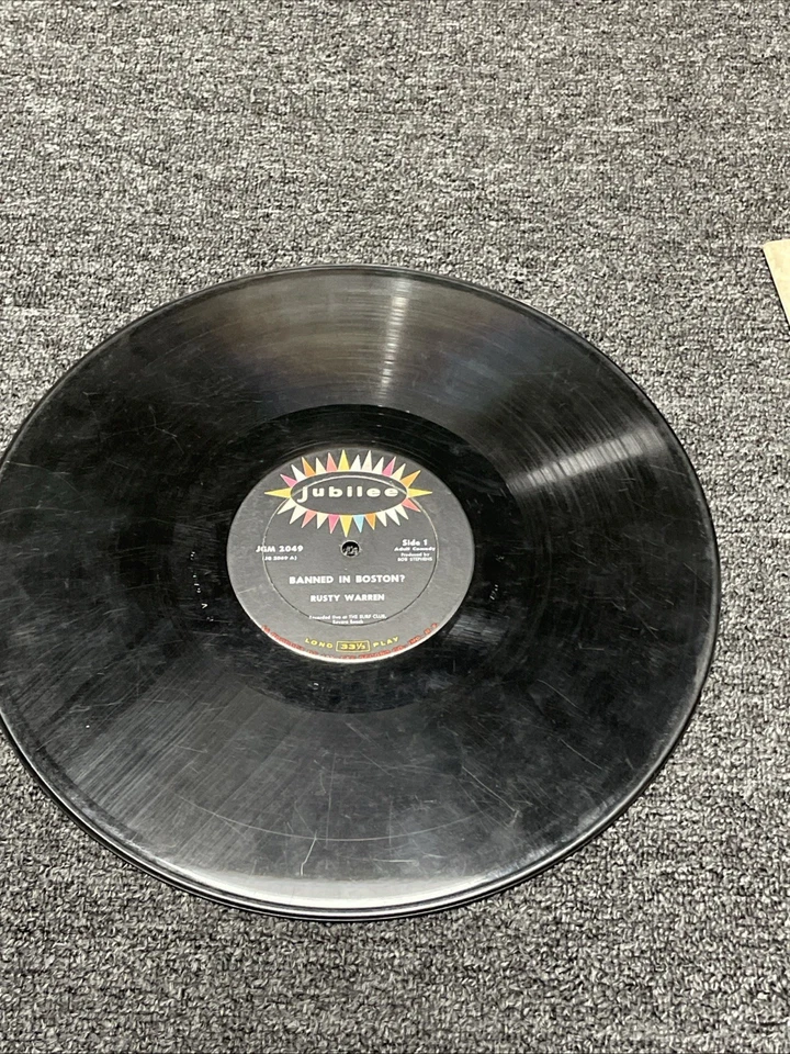 Rusty Warren – Banned In Boston?(33/12"/1963) JGM-2049 Jubilee Vinyl LP "Live " Foto 4 de 4