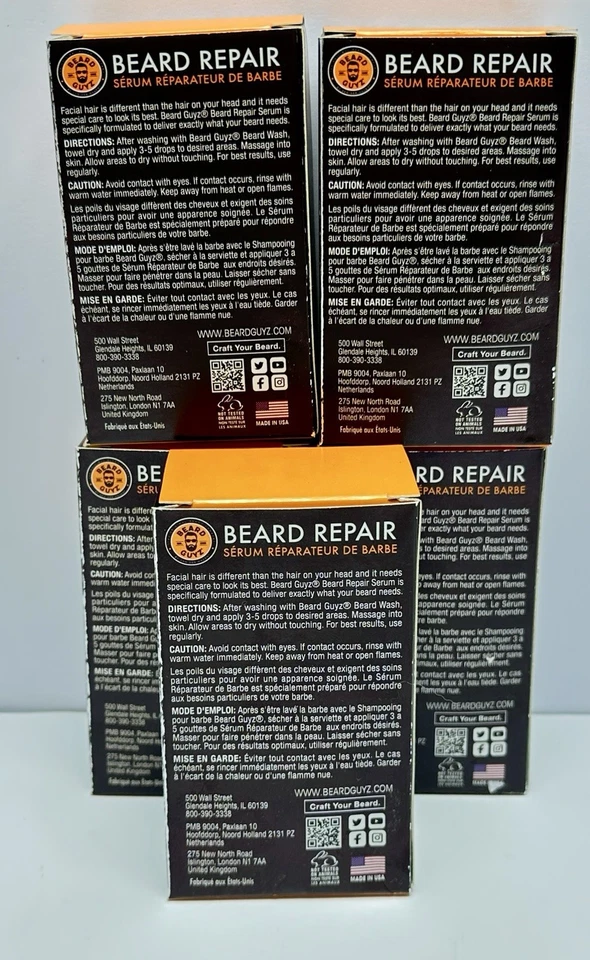 Beard Guyz BEARD SERUM LOT of 5 - 1oz - Helps Beards Look Thicker & Fuller NEW - Image 2 of 4