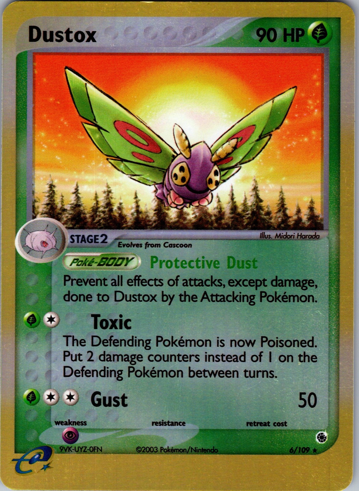 Dustox REVERSE HOLO  Ruby and Sapphire 6/109 NM