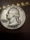 1952 D Washington Quarter Key Date 90% Silver GENUINE Rare 25 Cent  US Coin