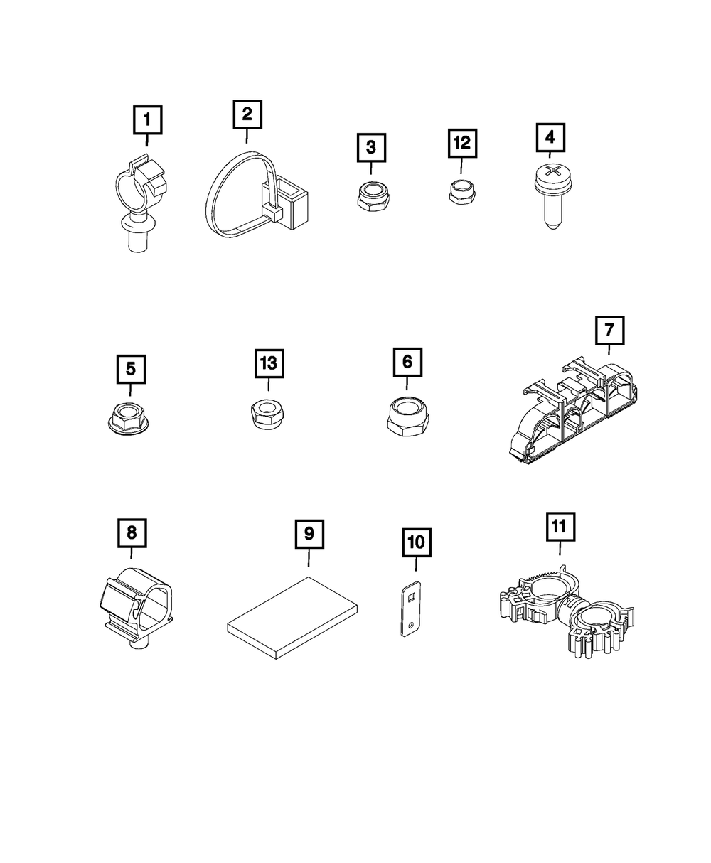 Genuine Mopar Wiring Clip 68222664aa