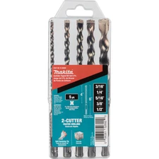 Makita B-60969 SDS-Plus 5 pc Bit Set, 2-Cutter
