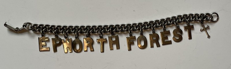 Vintage 1940-50s Epworth Forest Indiana Charm Bracelet