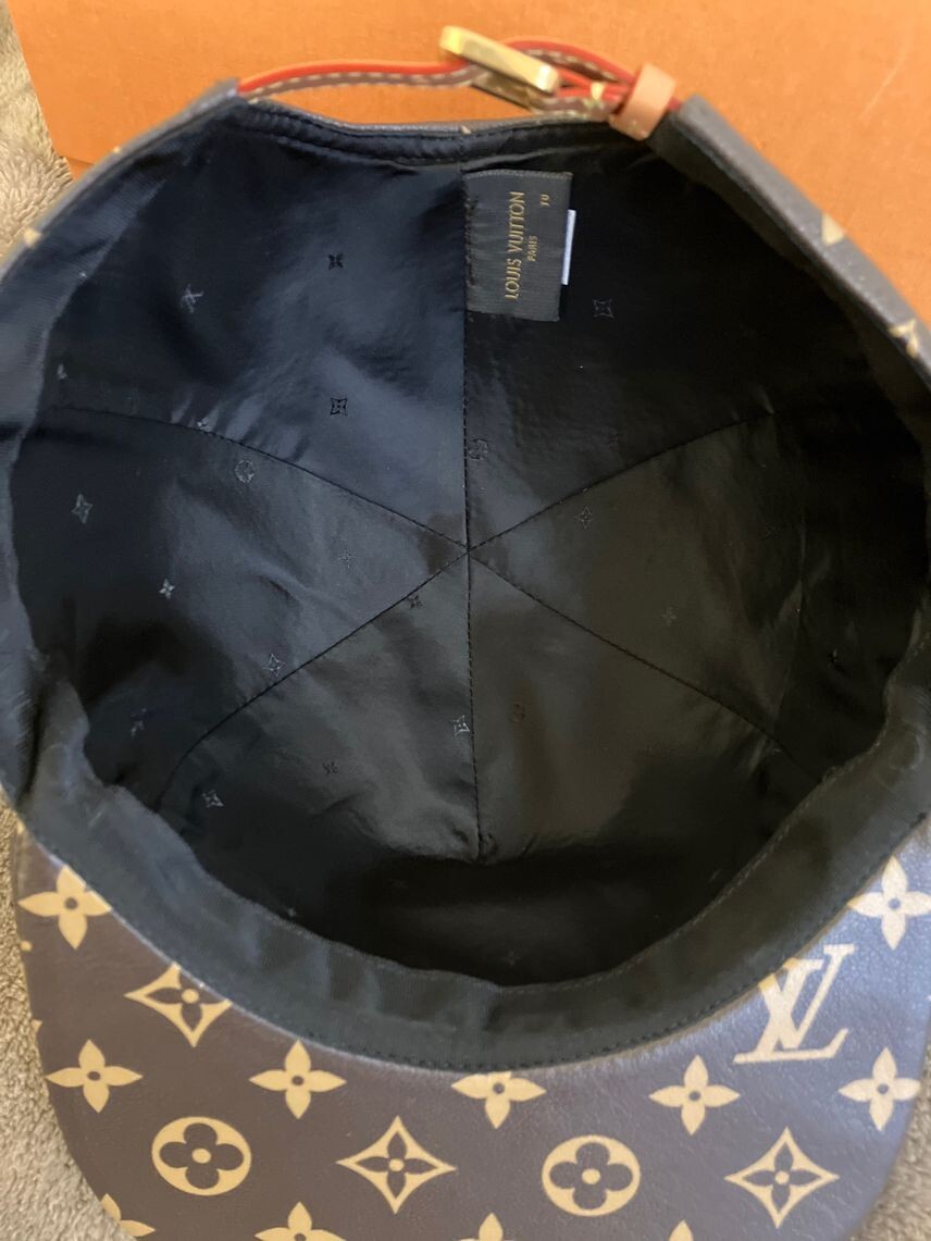 Supreme Louis Vuitton Monogram Hat Cap Goat Leather MP1879 Supreme Louis Vuitton Monogram Hat Cap Goat Leather MP1879