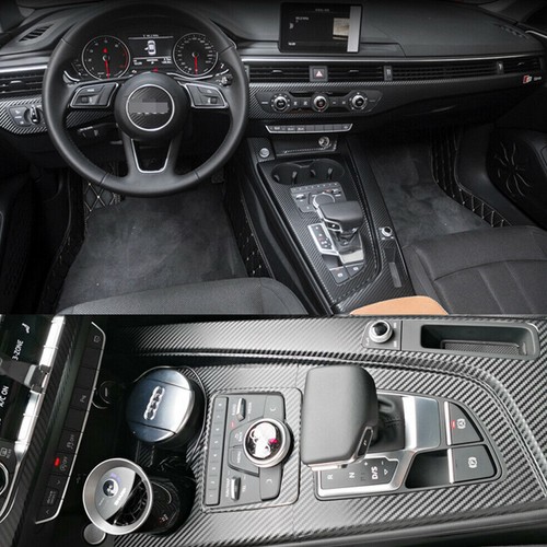 For Audi A4 A5 B9 2017-2019 3D Carbon Fiber Pattern Interior DIY Trim Decals - Bild 7 von 7