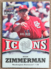 2009 Upper Deck Icons #IC-RZ Ryan Zimmerman /999 Washington Nationals Numbered