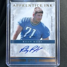 2012 Panini Prominence Apprentice Ink Riley Reiff Rookie Auto RC /99 #23 Lions