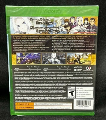 新品XBOX ONE ARSLAN The Warriors of Legend s-l400.jpg